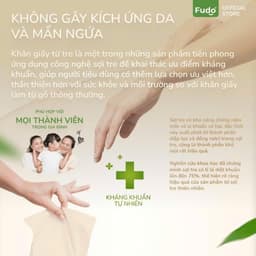 [2 THÙNG] Khăn giấy Fudo 3 lớp bỏ túi 100% sợi tre tự nhiên không tẩy trắng - 96 gói 7