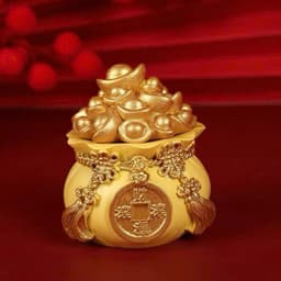 【Hot】Set 3 Hũ Màu Vàng Đựng Muối Gạo Đầu Năm Mới - Trang Trí Bàn Làm Việc Decor Phòng Trang Trí Nhà 3