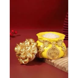 【Hot】Set 3 Hũ Màu Vàng Đựng Muối Gạo Đầu Năm Mới - Trang Trí Bàn Làm Việc Decor Phòng Trang Trí Nhà 4