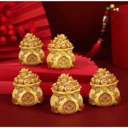 Set 3 Hũ Gạo Màu Vàng Đựng Muối Gạo Đầu Năm Mới - Trang Trí Bàn Làm Việc Decor Phòng Trang Trí Nhà Phòng 4