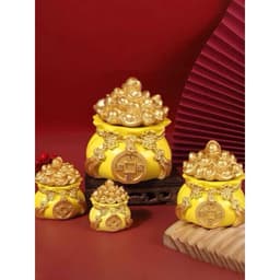 Set 3 Hũ Gạo Màu Vàng Đựng Muối Gạo Đầu Năm Mới - Trang Trí Bàn Làm Việc Decor Phòng Trang Trí Nhà Phòng 5