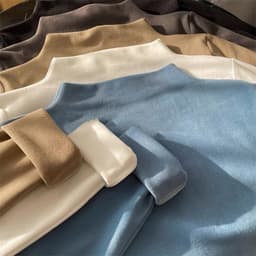 Áo Thun Giữ Nhiệt COTTON ZIP Lông Thỏ 2 Mặt Dài Tay, Áo Cổ 3 Phân Giữ Ấm Chất Vải Dày Dặn m665 4