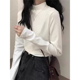 Áo Thun Giữ Nhiệt Lót Nỉ Lông BigSize Trơn Cổ 3 Phân Dài Tay, Áo Giữ Nhiệt Dài Tay m665 6