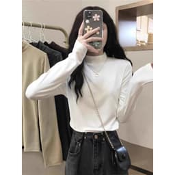 Áo Thun Giữ Nhiệt Lót Nỉ Lông BigSize Trơn Cổ 3 Phân Dài Tay, Áo Giữ Nhiệt Dài Tay m665 7
