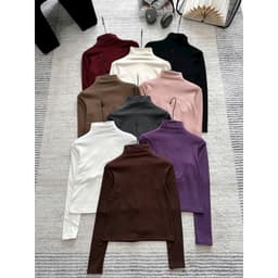 Áo Thun Giữ Nhiệt Lót Nỉ Lông BigSize Trơn Cổ 3 Phân Dài Tay, Áo Giữ Nhiệt Dài Tay m665 8