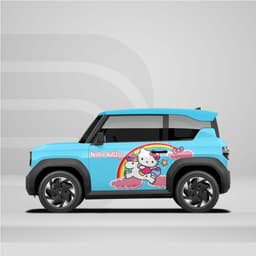[HỎA TỐC] Sticker Tem Dán Decal Xe VF3 Mẫu  Hello kitty   In Hình Theo Yêu Cầu IB Shop Temxe.Net 1