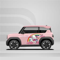 [HỎA TỐC] Sticker Tem Dán Decal Xe VF3 Mẫu  Hello kitty   In Hình Theo Yêu Cầu IB Shop Temxe.Net 5