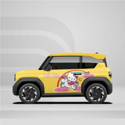 [HỎA TỐC] Sticker Tem Dán Decal Xe VF3 Mẫu  Hello kitty   In Hình Theo Yêu Cầu IB Shop Temxe.Net 3