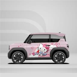 [HỎA TỐC] Sticker Dán Tem Decal Xe VF3 Mẫu Hello kitty 2 Bên In Theo Yêu Cầu IB Shop Temxe.Net 2