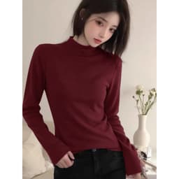 Áo thun GIỮ NHIỆT nữ tay dài cao cổ co giãn 4 chiều LÔNG 2 mặt, Áo giữ nhiệt dài tay nữ cổ cao chuẩn hàng đẹp m665 9