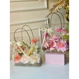 [Size Lớn] Combo 5 Túi Hộp Mica Trong Suốt Kèm Quai Nhựa Dùng Đựng Quà Tặng, Hoa Quả, Bánh Kẹo Tặng Biếu Dịp Lễ 6