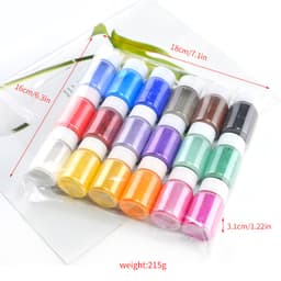 Màu ánh kim, màu hiệu ứng, màu ánh nhũ, màu kim tuyến để làm nến, làm resin, epoxy 2