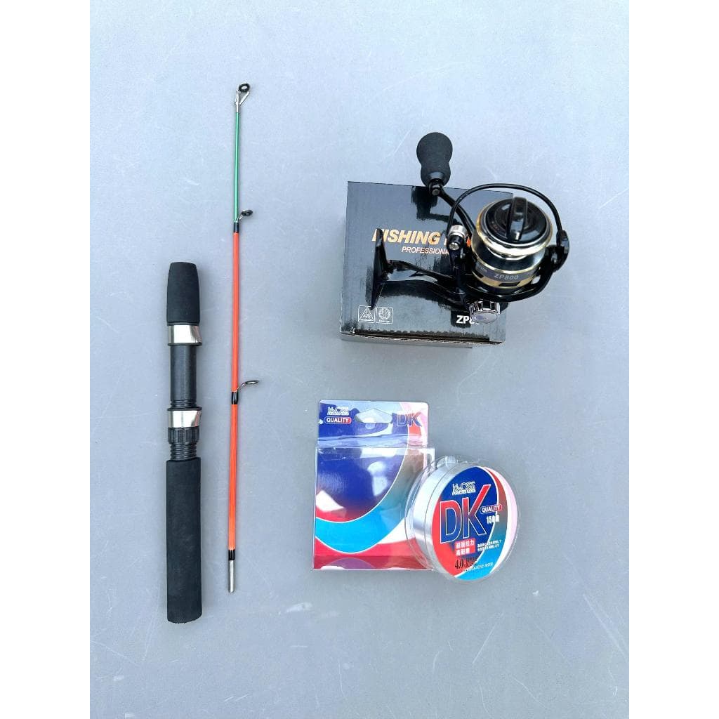 Combo Cần Câu Tôm ZP Mini - Cần Đặc, Máy ZP và Cước DK Chất Lượng