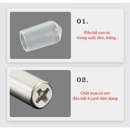 Chốt đợt gỗ, chốt đợt cao su có ren 3