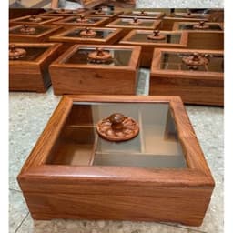 Khay bánh kẹo vuông gỗ Hương, khay gỗ mặt kính(27x10cm),khay đựng mứt Tết, đựng bánh kẹo 3