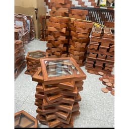Khay bánh kẹo vuông gỗ Hương, khay gỗ mặt kính(27x10cm),khay đựng mứt Tết, đựng bánh kẹo 5