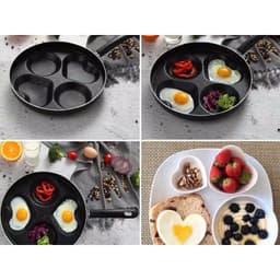 Chảo chiên ốp trứng 4 ngăn chống dính dùng được bếp từ 9