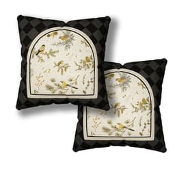 Gối tựa lưng sofa, trang trí phòng khách hoạ tiết RETRO PHÁP chất liệu nhung lông đào đẹp & hiện đại 2