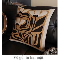 Gối tựa sofa, trang trí phòng khách hoạ tiết TRUNG CỔ CHÂU ÂU chất liệu nhung lông đào ấn tượng 9