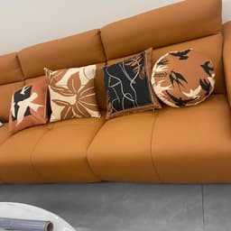 Gối tựa sofa, trang trí phòng khách hoạ tiết PHỤC HƯNG GOTHIC chất liệu nhung lông đào 8