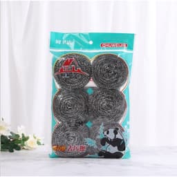 Set 6 búi cọ xong nồi chất liệu thép không gỉ 9