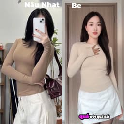 Áo Thun Dài Tay Siêu Co Giãn Mềm Mịn- thắt eo ôm body tôn dáng giữ nhiệt vải cotton zip nữ m660 9