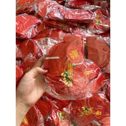 Đèn lồng tổ ong, đèn lồng đỏ Nilon 20cm/15cm/12cm treo trang trí Tết - đèn lồng chống nước 9