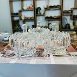 Hũ Đựng Mứt Tết Bánh Kẹo Chất Liệu Thủy Tinh Pha Lê Sang Trọng Dung Tích 300ML 4