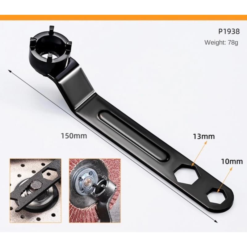 [ HÀNG DÀY COMBO 5 cờ lê ] Cờ lê bốn máy mài góc BLACKON, Cờ lê bốn móng vuốt đa năng 6 trong 1, Phụ kiện máy tháo gỡ