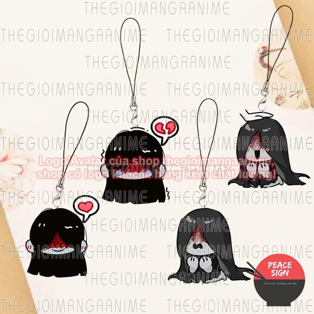 (mua 1 tặng 1) (HEAD) Dây treo điện thoại MR.CRAWLING BL in hình game anime mica acrylic xinh xắn