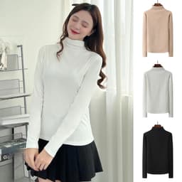 Áo Thun Giữ Nhiệt COTTON ZIP Lông Thỏ 2 Mặt Dài Tay, Áo Cổ 3 Phân Giữ Ấm Chất Vải Dày Dặn m665 1