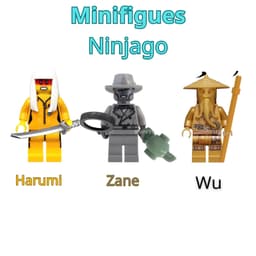 [ Có Sẵn ] Đồ chơi xếp hình mô hình nhân vật Harumi nhà tu - Wu kỉ niệm 10 năm - Zane thám tử  - 10pcs 1