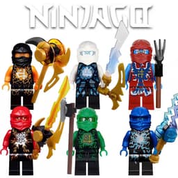 [ Bản Mũ Đẹp ] Đồ chơi lắp ráp Minifigues Ninjago Season 5 Airjitzu - 10pcs 1