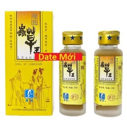 Đông trùng hạ thảo vàng trùng thảo vương lý khoa league king of cordyceps hộp 4 chai 30ml 6