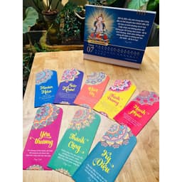 Bao bì lì xì họa tiết Mandala Lingpa xấp 8 bao đủ màu sắc - thông điệp truyền cảm hứng, sống trí tuệ, yêu thương 3