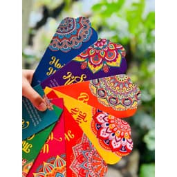 Bao bì lì xì họa tiết Mandala Lingpa xấp 8 bao đủ màu sắc - thông điệp truyền cảm hứng, sống trí tuệ, yêu thương 5