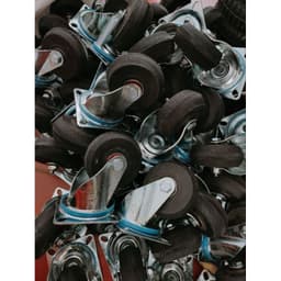 [KKTHN] Bánh Xe Đẩy Cao Su Đường Kính 100mm Cố Định, Xoay, Xoay Có Khoá Cho Xe Đẩy Hàng, Xe Nước Mía, Xe Bánh Mì, Xe Tự Chế 6