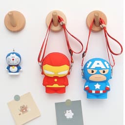 [Mới] Túi xách silicon siêu nhân đeo chéo cho bé trai đựng lì xì túi tỏi thời trang 2