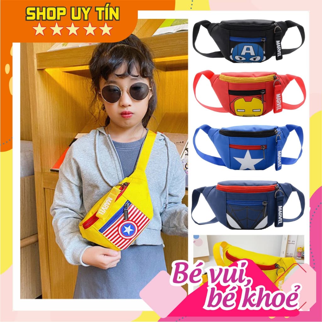 Túi đeo chéo đựng bì lì xì, điện thoại hình siêu nhân nhện túi ngực phong cách thể thao cá tính