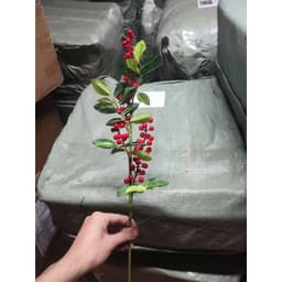 Cành đào đông quả kèm lá non trang trí Tết, hoàn hảo cho decor nhà cửa. 4