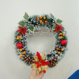 Vòng Nguyệt Quế Giáng Sinh, Noel, Vòng Treo Cửa Handmade, trang trí noel size 20cm, 30cm 8