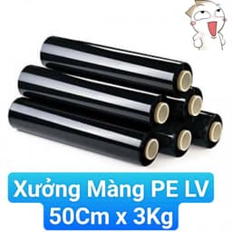 ❌1 Cuộn 50Cm/3Kg❌Màng Co Đen 3Kg, Màng Pe Đen, Màng Chít Đen, Màng Nilong Đen .[TTLV] 2