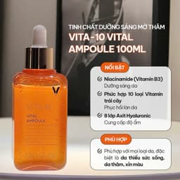 Combo Hỗ Trợ Dưỡng Sáng Da Maxclinic Vita-10 và Melatonin 5% 4