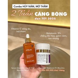Combo Hỗ Trợ Dưỡng Sáng Da Maxclinic Vita-10 và Melatonin 5% 3