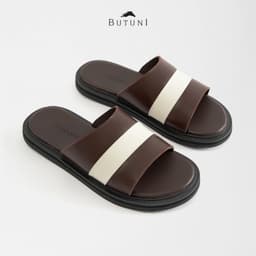 Dép Quai Ngang Dép Da Nam BUTUNI Lusso S Single Slippers, Dép Nam Da Bê Cao Cấp Bảo Hành 12 Tháng 1