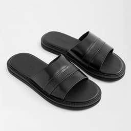 Dép Quai Ngang Dép Da Nam BUTUNI Lusso S Single Slippers, Dép Nam Da Bê Cao Cấp Bảo Hành 12 Tháng 2