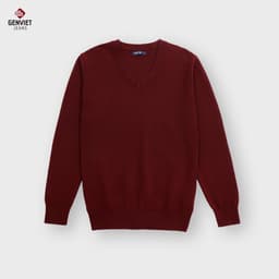 [ẨN] Áo Len Nam Dài Tay GENVIET JEANS Cổ Tim Dáng Ôm Vừa Thiết Kế Basic Màu Trơn Dễ Phối Đồ 8789 2