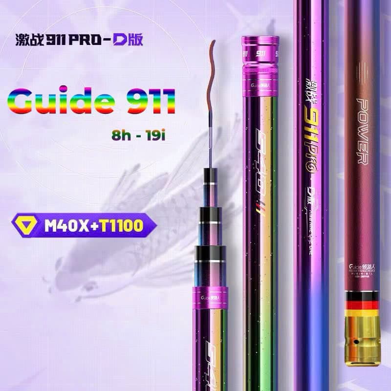 Cần câu đài Guide 911 PRO tặng kèm Ngọn Phụ