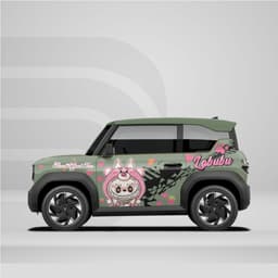 [HỎA TỐC] Tem dán xe VF3 - Decal Sticker dán xe -Decal​ Hình labubu Temxe.Net 6