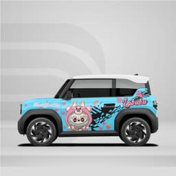 [HỎA TỐC] Tem dán xe VF3 - Decal Sticker dán xe -Decal​ Hình labubu Temxe.Net 5